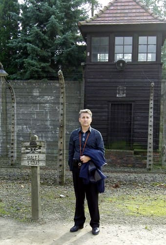 Bradley Mattes at Auschwitz 